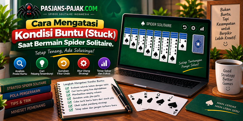 Cara Mengatasi Kondisi Buntu (Stuck) Saat Bermain Spider Solitaire