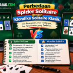 Perbedaan Spider Solitaire dengan Klondike Solitaire Klasik