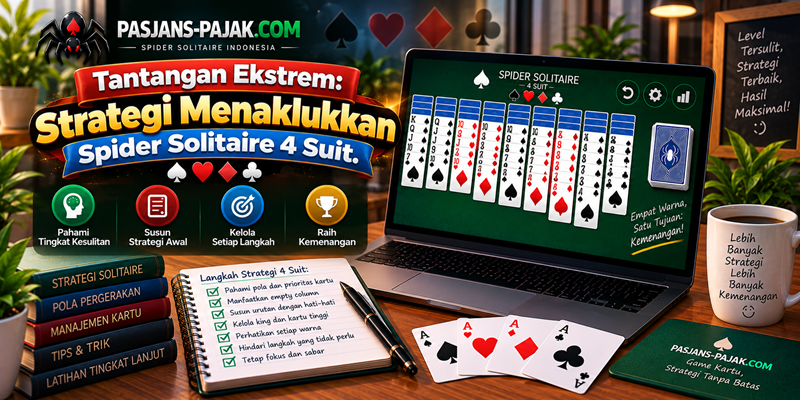 Tantangan Ekstrem Strategi Menaklukkan Spider Solitaire 4 Suit