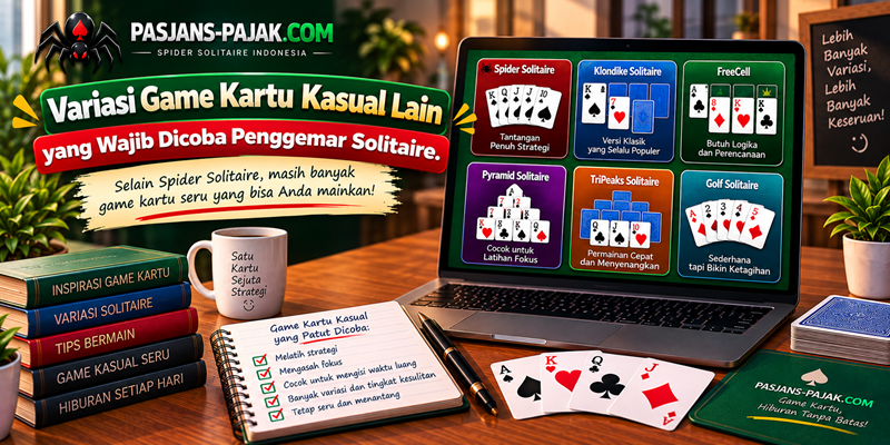 Variasi Game Kartu Kasual Lain yang Wajib Dicoba Penggemar Solitaire