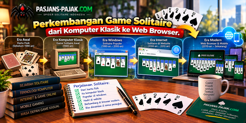 Perkembangan Game Solitaire dari Komputer Klasik ke Web Browser