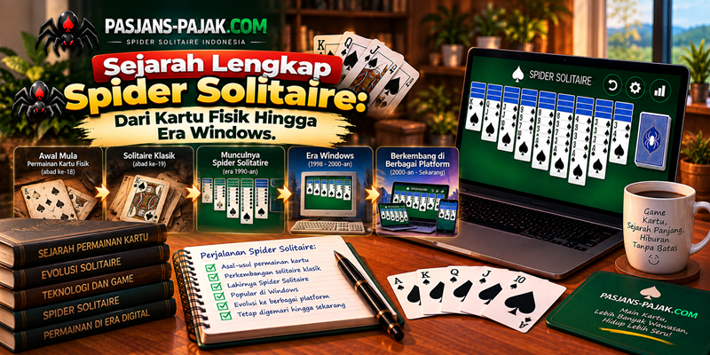 Sejarah Lengkap Spider Solitaire Dari Kartu Fisik Hingga Era Windows